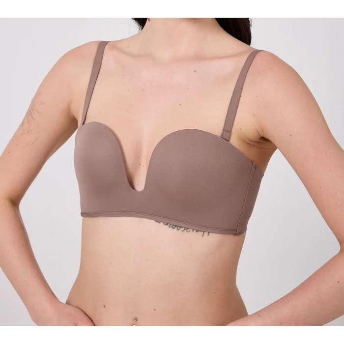 Freshness MSF05 Destekli V Dekolte Lazer Kesim Sütyen