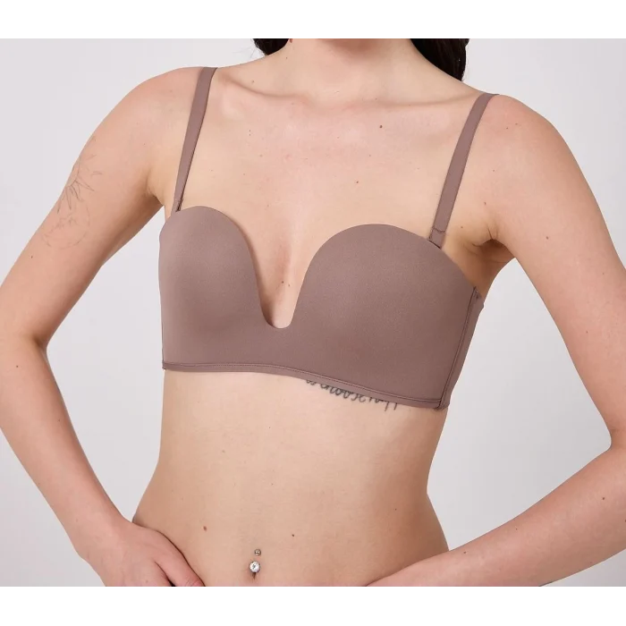 Freshness MSF05 Destekli V Dekolte Lazer Kesim Sütyen