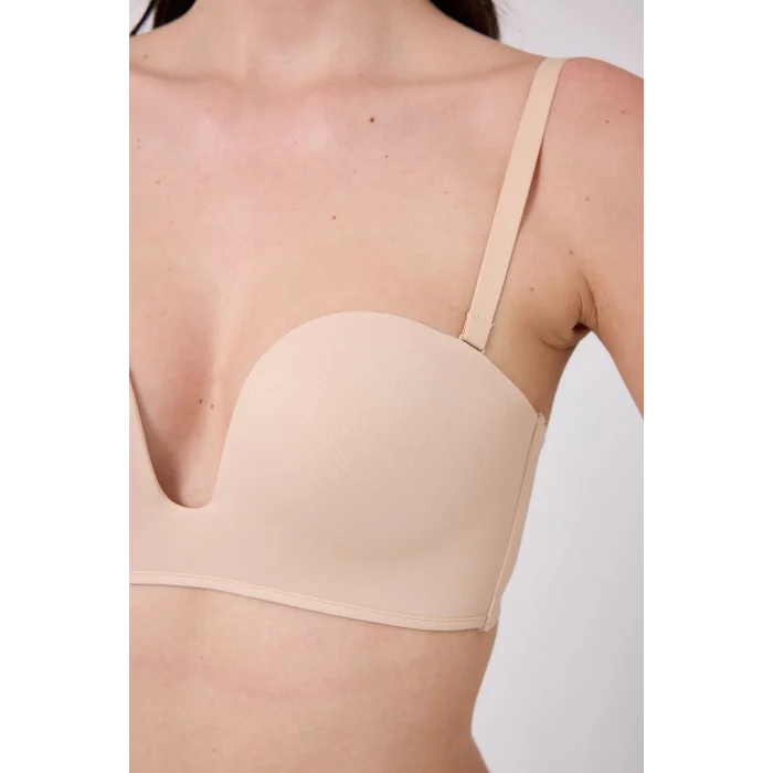 Freshness MSF05 Destekli V Dekolte Lazer Kesim Sütyen