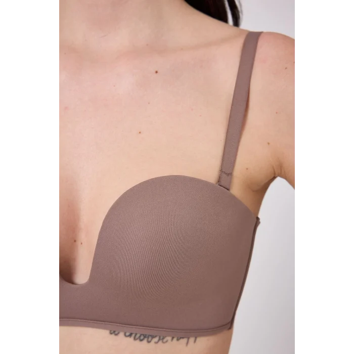 Freshness MSF05 Destekli V Dekolte Lazer Kesim Sütyen