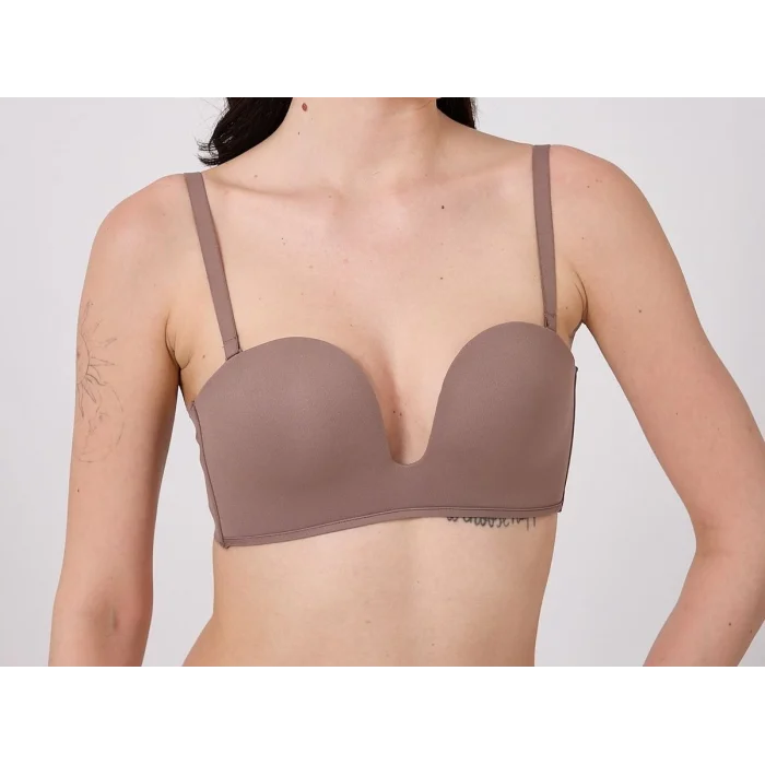 Freshness MSF05 Destekli V Dekolte Lazer Kesim Sütyen