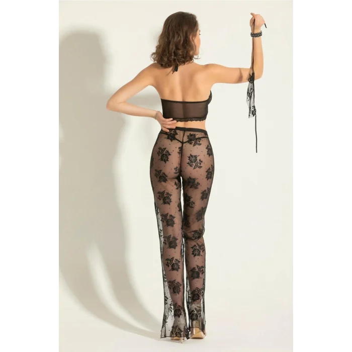 Gallipoli 6154 Fantezi Transparan Bralet, Pantolon Takım