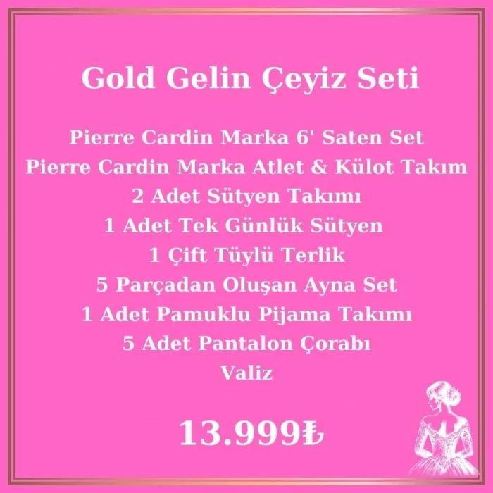 Gelin Çeyiz Paketi Gold Paket