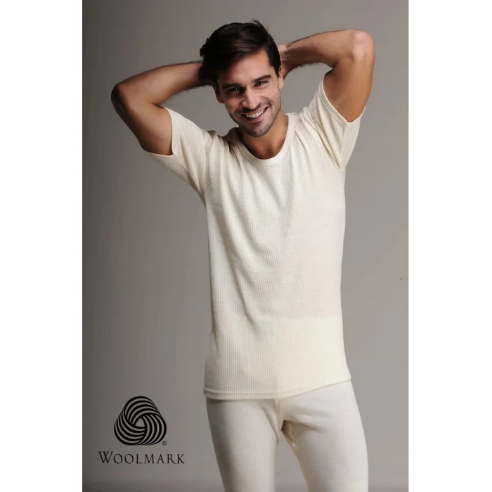 Hasyün 1000 %100 Yün Erkek Kısa Kol Fanila