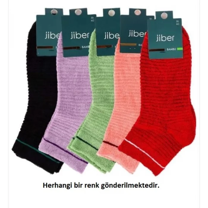 Jiber 6950 Bayan Bambu Ters Havlu Patik