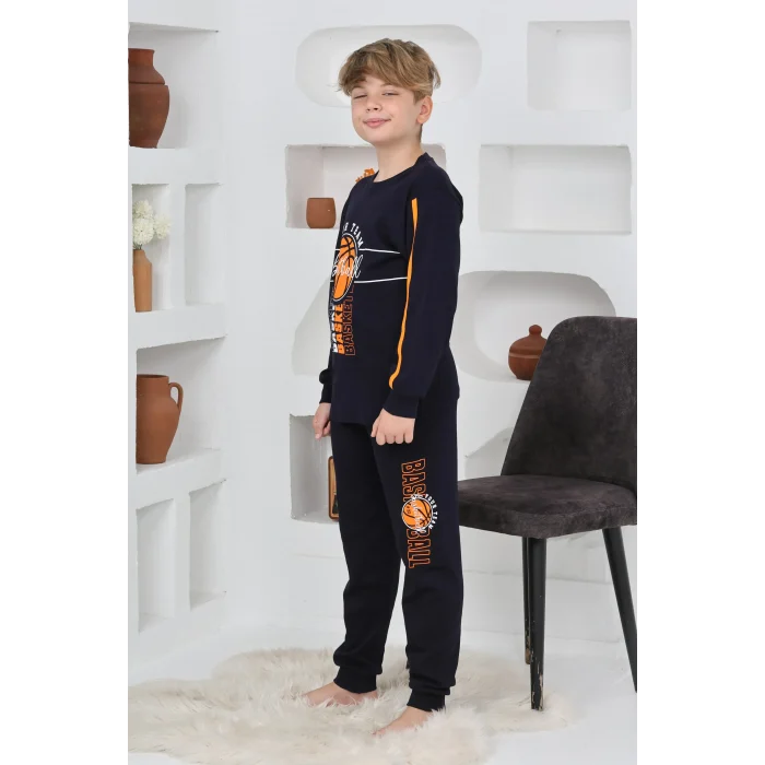 Kapitex 7118 Erkek Çocuk Uzun Kol Pijama Takımı