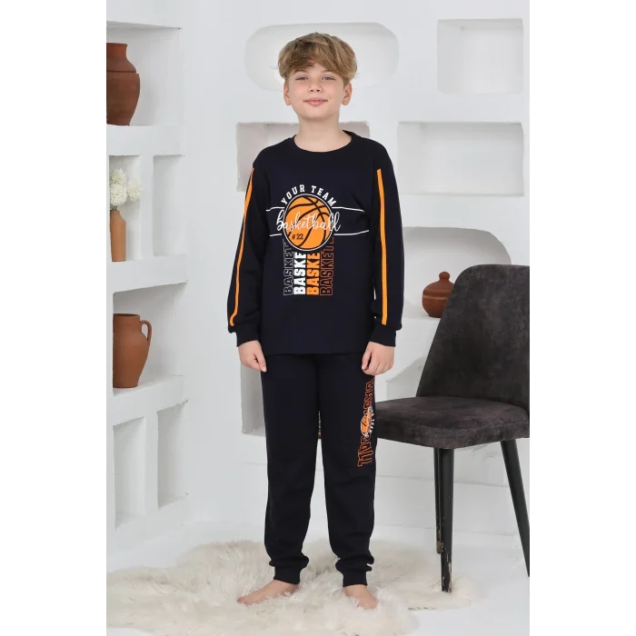 Kapitex 7118 Erkek Çocuk Uzun Kol Pijama Takımı