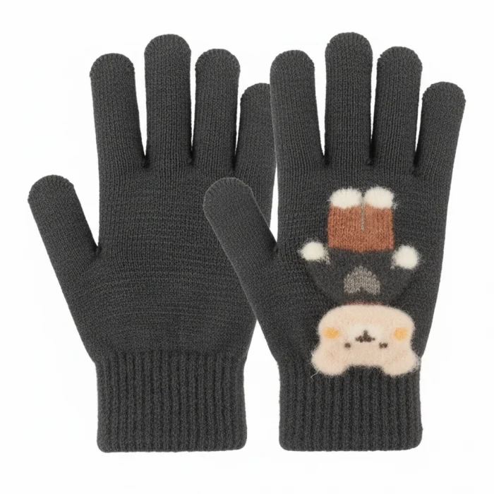 Kitti K25550-02 4-8 Yaş Erkek Çocuk Örme Eldiven