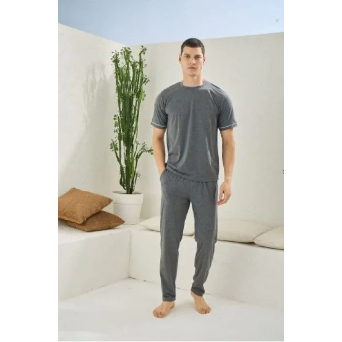 Kocabey 2092 Erkek O.Yaka Pijama Takım