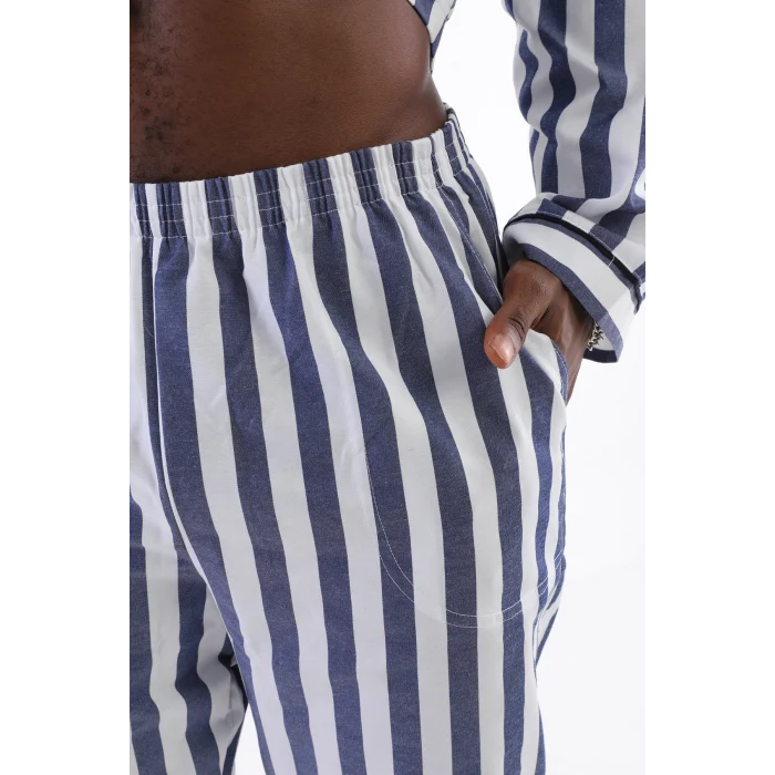 Kocabey 4007 Uzun Kol Çizgili Gaffur Erkek Pijama Takım