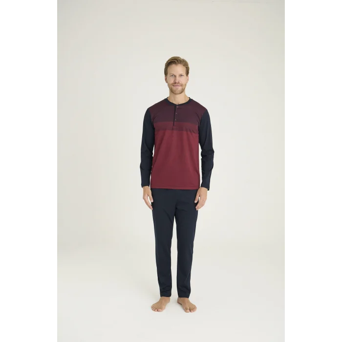 Kocabey 9218 Erkek Midi Yaka Pijama Takım