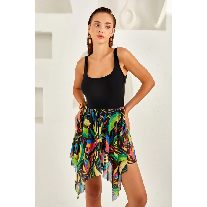 Lapieno 4120 Tül Detaylı Elbise Mayo