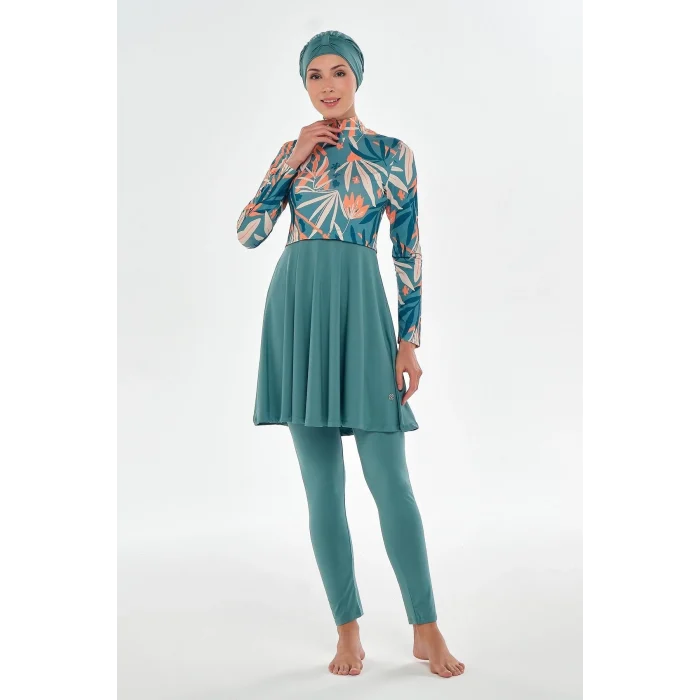 Maresiva 2105 Zarah Uzun Kollu Tesettür Mayo