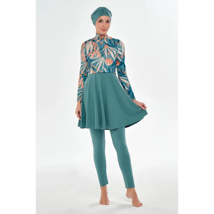 Maresiva 2105 Zarah Uzun Kollu Tesettür Mayo