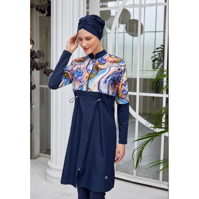 Maresiva 2401 Iva Uzun Kollu Tesettür Mayo