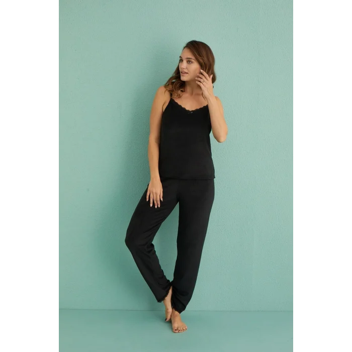 Mihra 13402 Kadın Kadife 3Lü Pijama Takımı