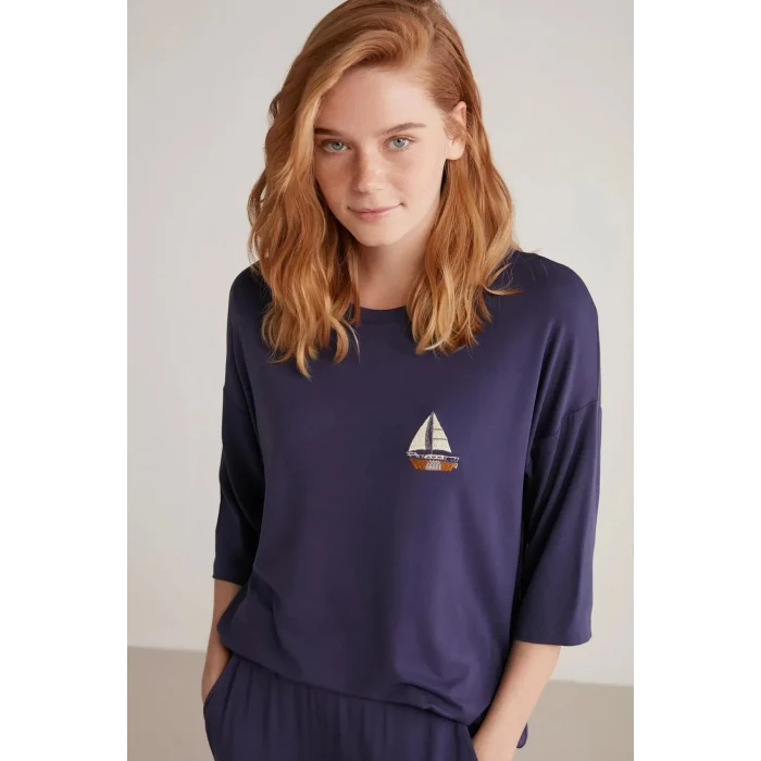 Nautıca W602 Kadın Yarım Kollu Pijama Takımı