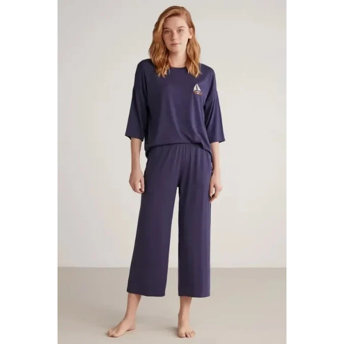 Nautıca W602 Kadın Yarım Kollu Pijama Takımı