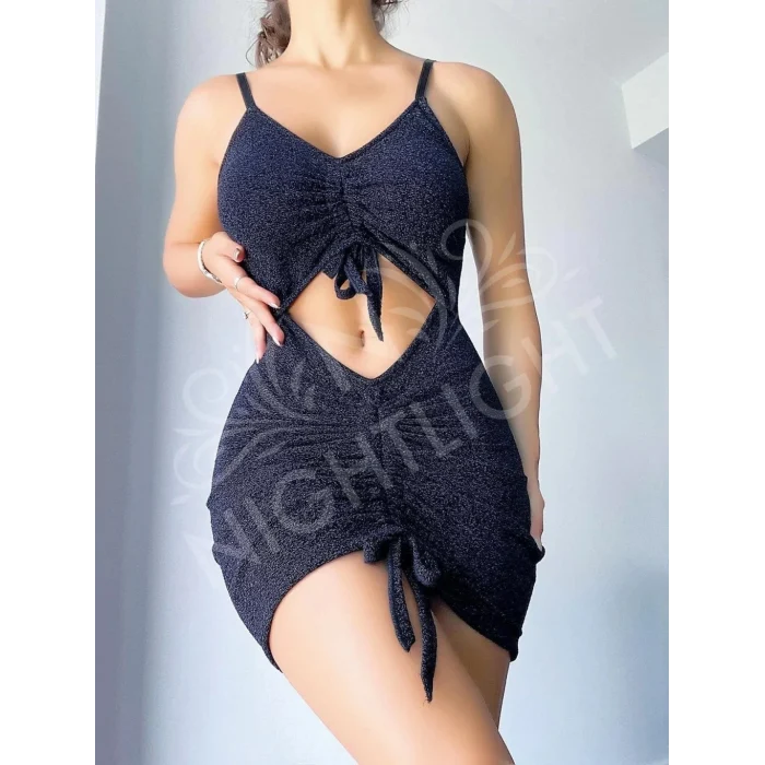 Nightlight 1041 Parıltılı Kumaşlı Fantazi Çekici Gecelik