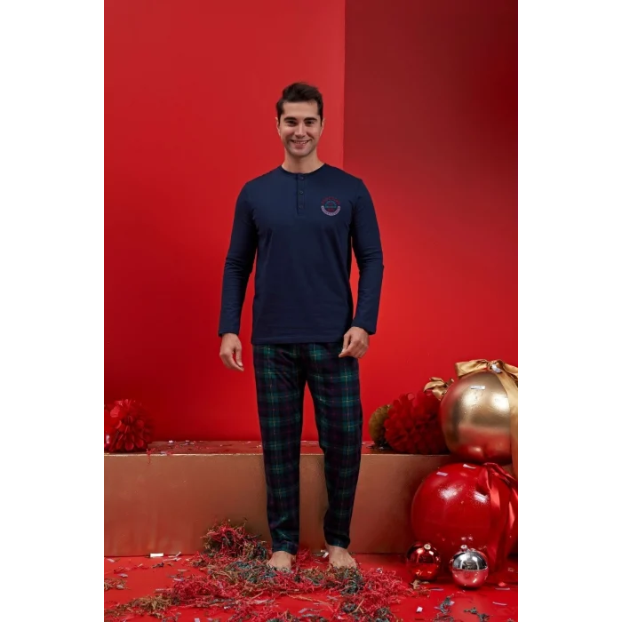 Ower Sleep 1586 Erkek Uzun Kol Pijama Takımı