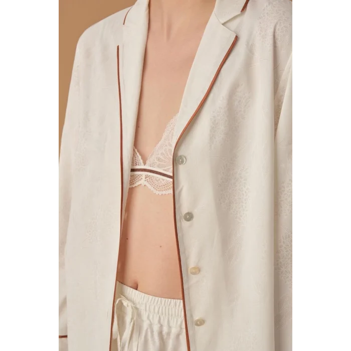 Pierre Cardin 25235 Kadın 3Lü Braletli Biyeli Pijama Takım