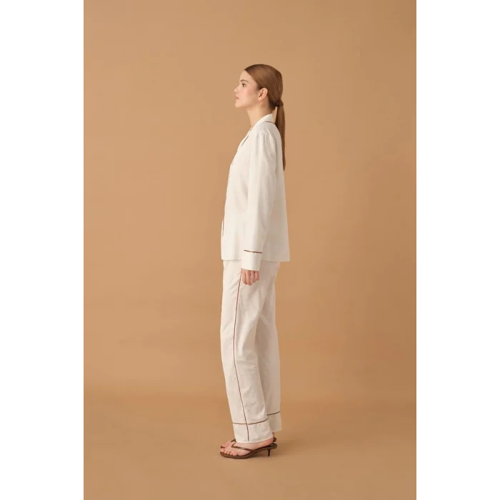 Pierre Cardin 25235 Kadın 3Lü Braletli Biyeli Pijama Takım