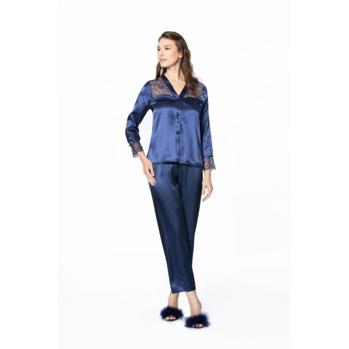 Pierre Cardin 6625 Kısa Gecelikli 6lı İpek Set