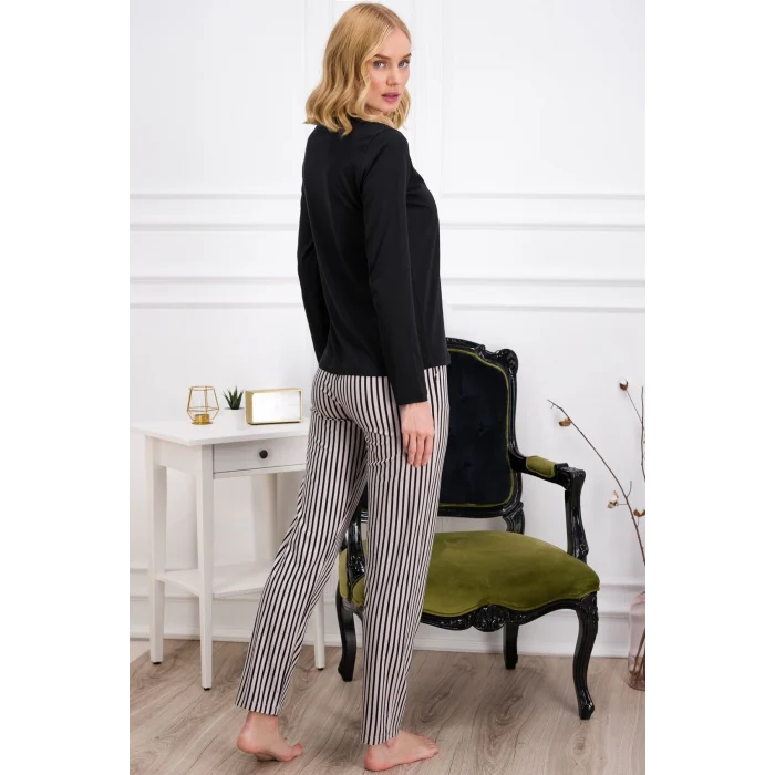 Pierre Cardin 8766-S Kadın Uzun Kol Pijama Takımı