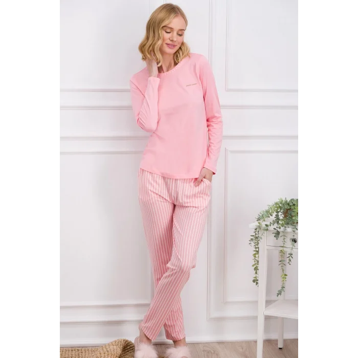 Pierre Cardin 8766-S Kadın Uzun Kol Pijama Takımı