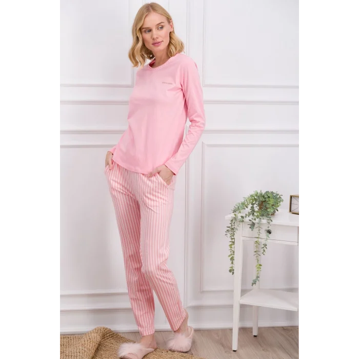 Pierre Cardin 8766-S Kadın Uzun Kol Pijama Takımı