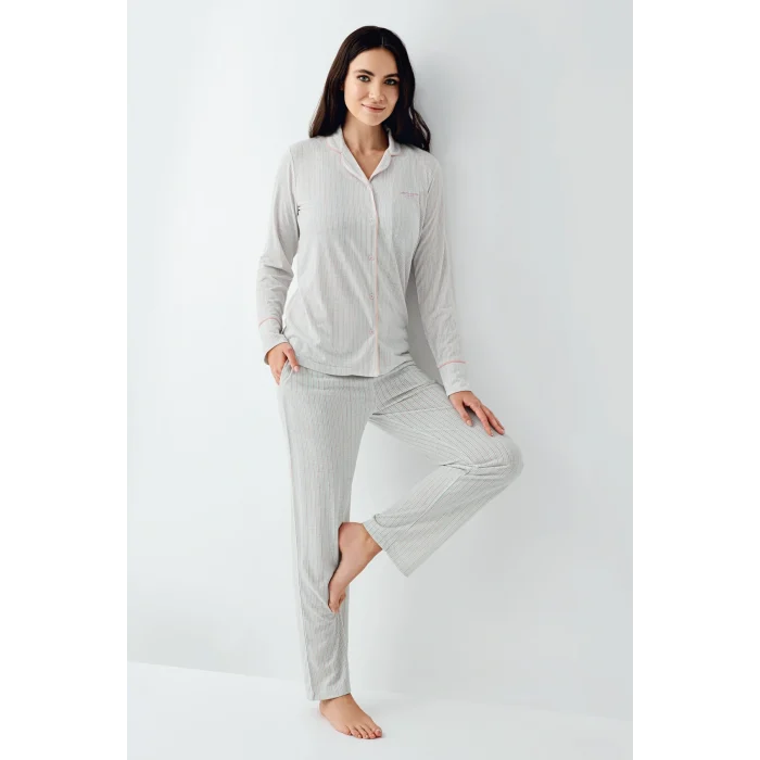 Pierre Cardin 9051-S Gömlek Pijama Takımı