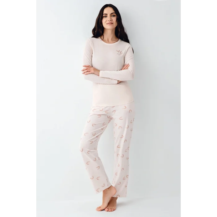 Pierre Cardin 9061-S Kadın Uzun Kol Pijama Takım