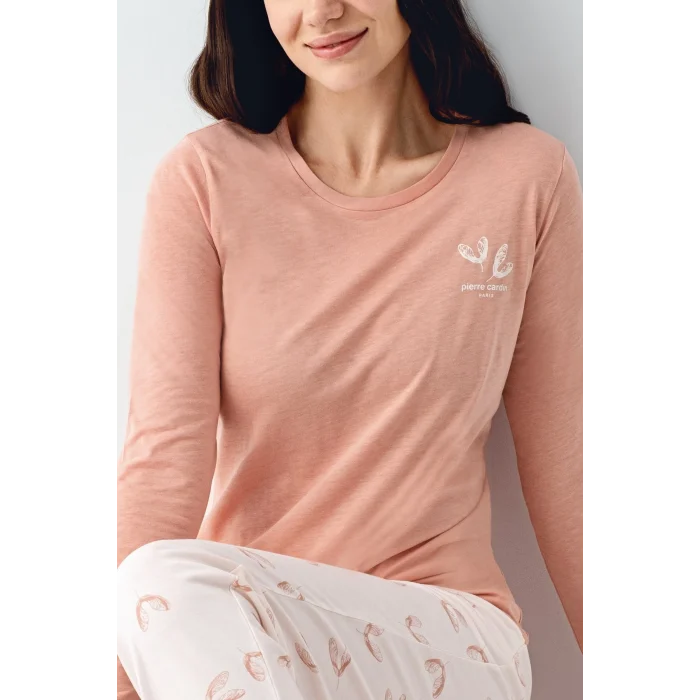 Pierre Cardin 9061-S Kadın Uzun Kol Pijama Takım