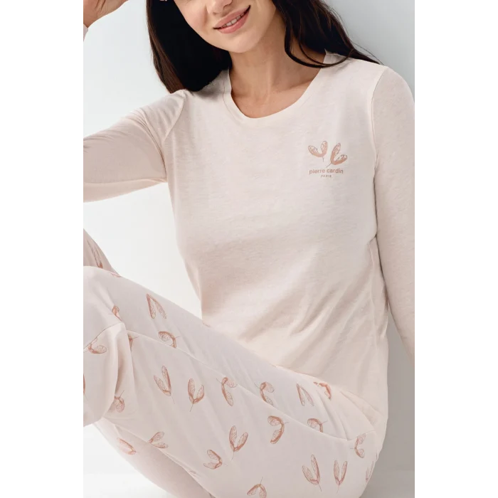 Pierre Cardin 9061-S Kadın Uzun Kol Pijama Takım