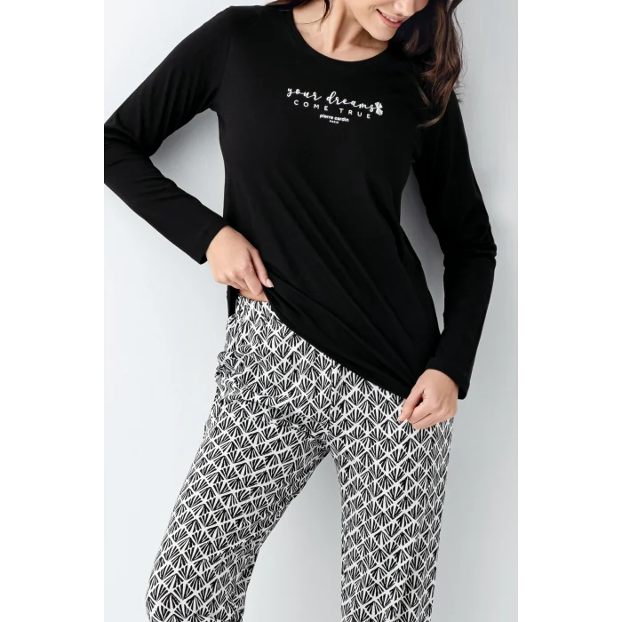 Pierre Cardin 9068-S Kadın Uzun Kol Pijama Takım