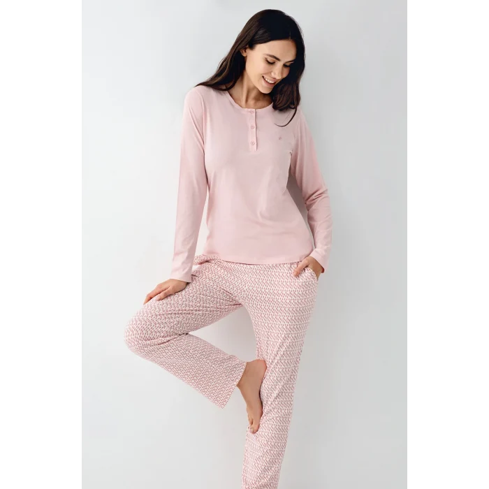 Pierre Cardin 9080-S Kadın Uzun Kol Pijama Takım