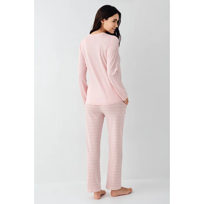 Pierre Cardin 9080-S Kadın Uzun Kol Pijama Takım