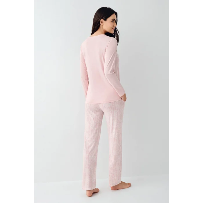 Pierre Cardin 9085-S Kadın Uzun Kol Pijama Takım