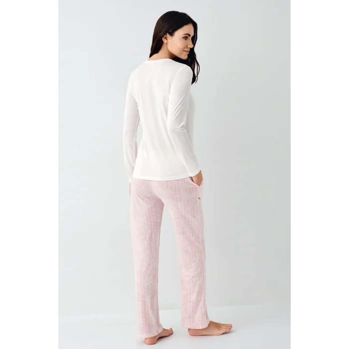 Pierre Cardin 9085-S Kadın Uzun Kol Pijama Takım