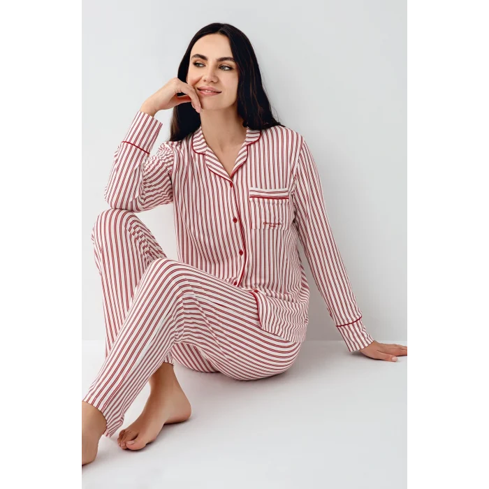 Pierre Cardin 9113-S Kadın Uzun Kollu Pijama Takımı