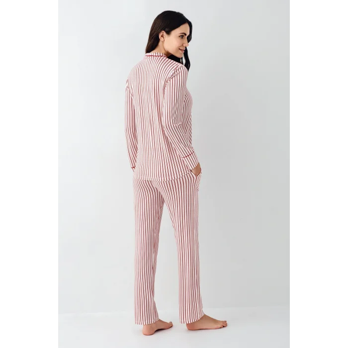 Pierre Cardin 9113-S Kadın Uzun Kollu Pijama Takımı