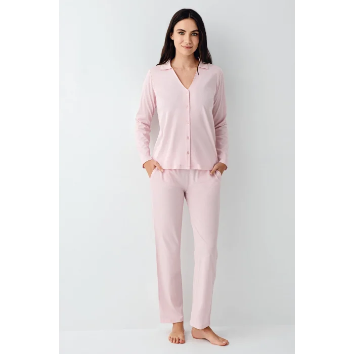 Pierre Cardin 9115-S Kadın Uzun Kol Pijama Takımı
