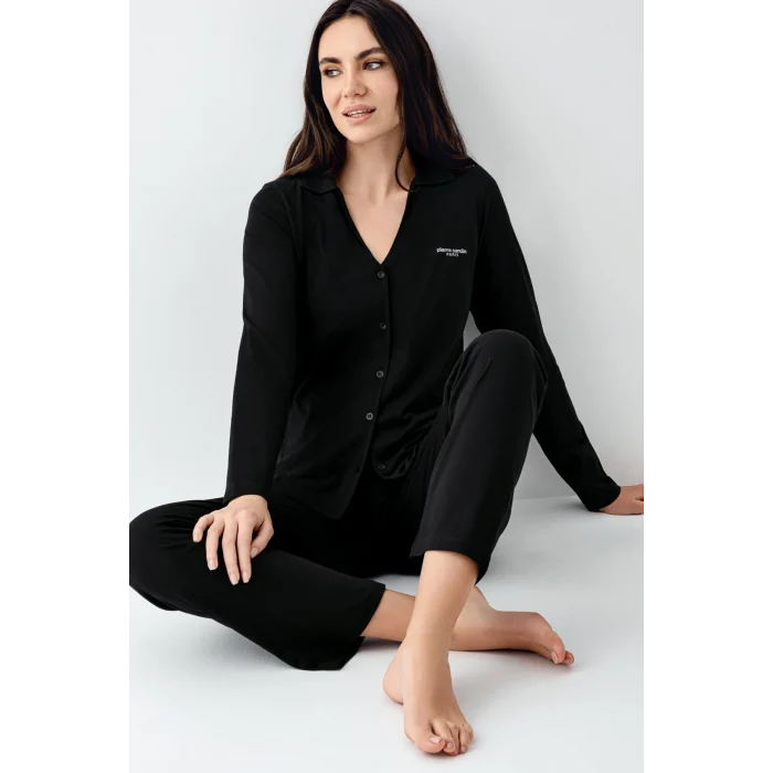 Pierre Cardin 9115-S Kadın Uzun Kol Pijama Takımı
