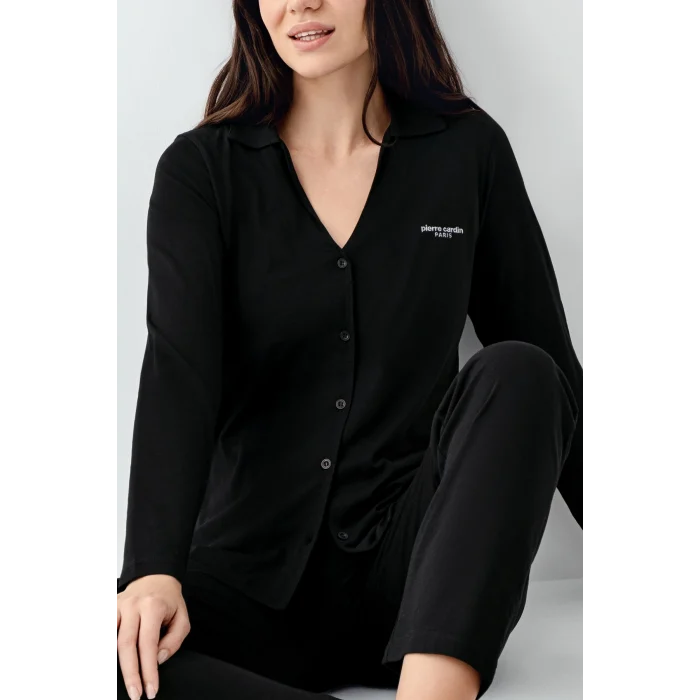 Pierre Cardin 9115-S Kadın Uzun Kol Pijama Takımı