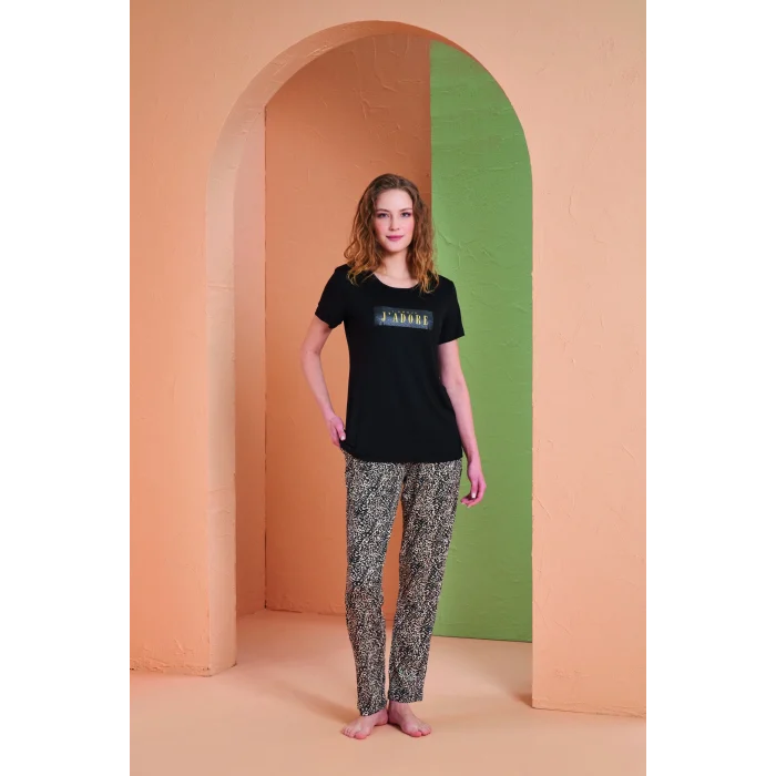 PJS 27036 Kadın Kısa Kol Pijama Takımı