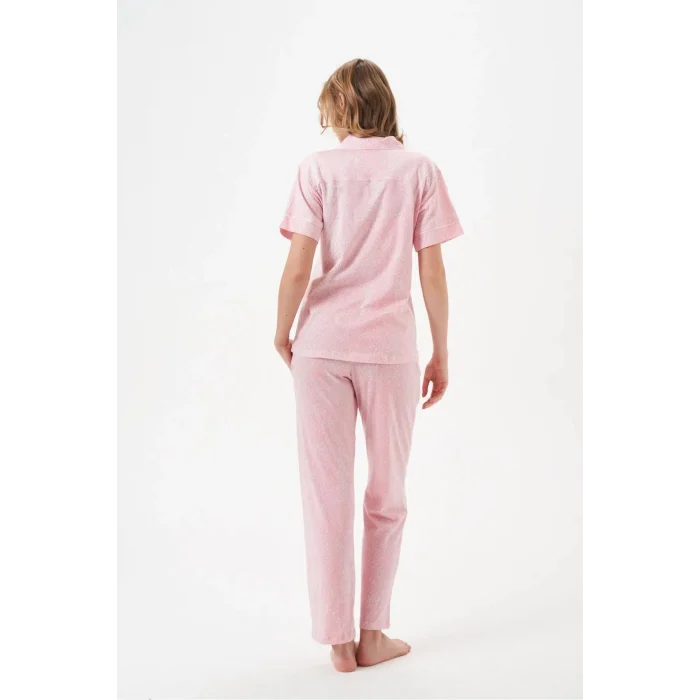 PJS 29033 Kadın Düğmeli Pijama Takım