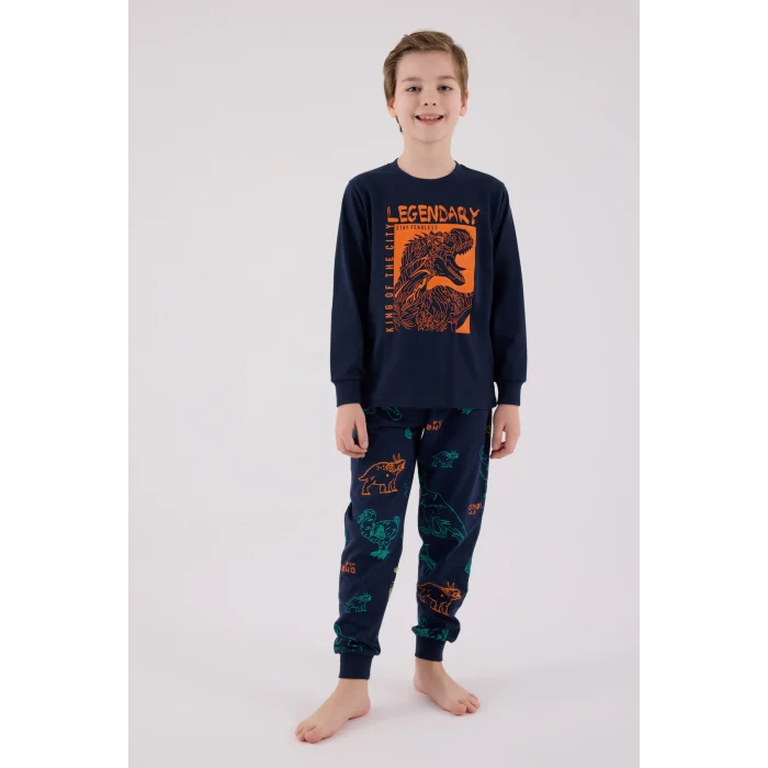RolyPoly 3671-G Erkek Çocuk Uzun Kol Pijama Takım