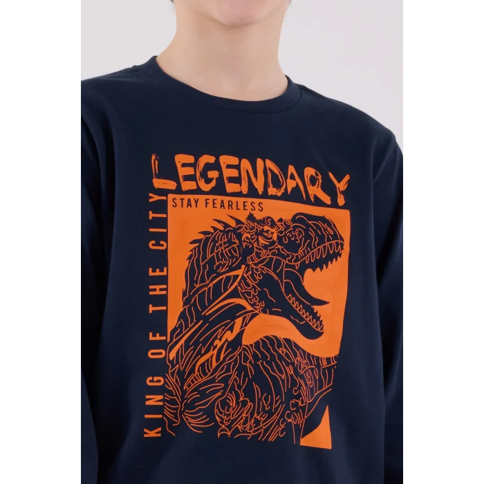 RolyPoly 3671-G Erkek Çocuk Uzun Kol Pijama Takım