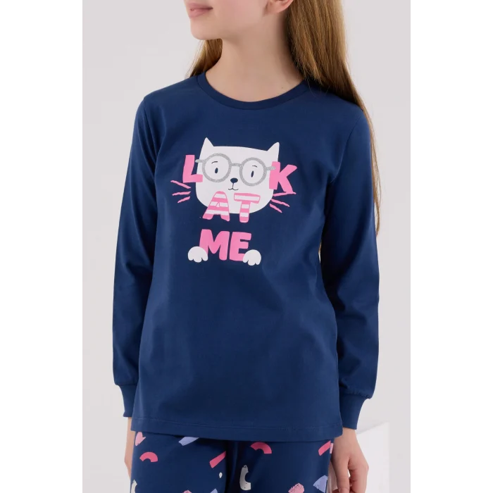 RolyPoly 3696-2 Kız Çocuk Uzun Kol Pijama Takım