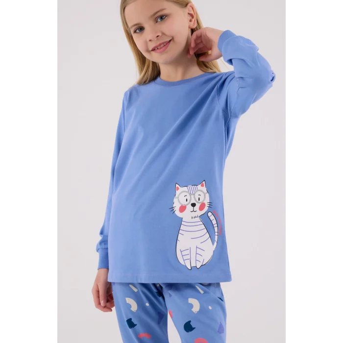 RolyPoly 3697-G Kız Çocuk Uzun Kol Pijama Takım
